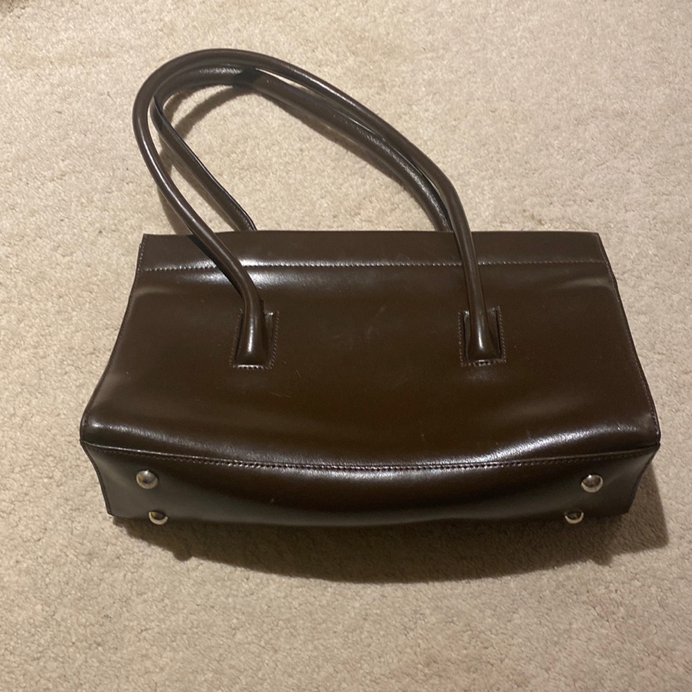 Brown leather over the shoulder bag. NWOT